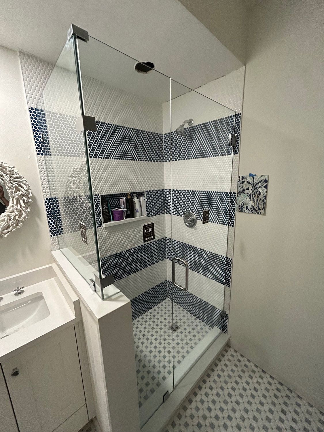 Frameless shower door 167