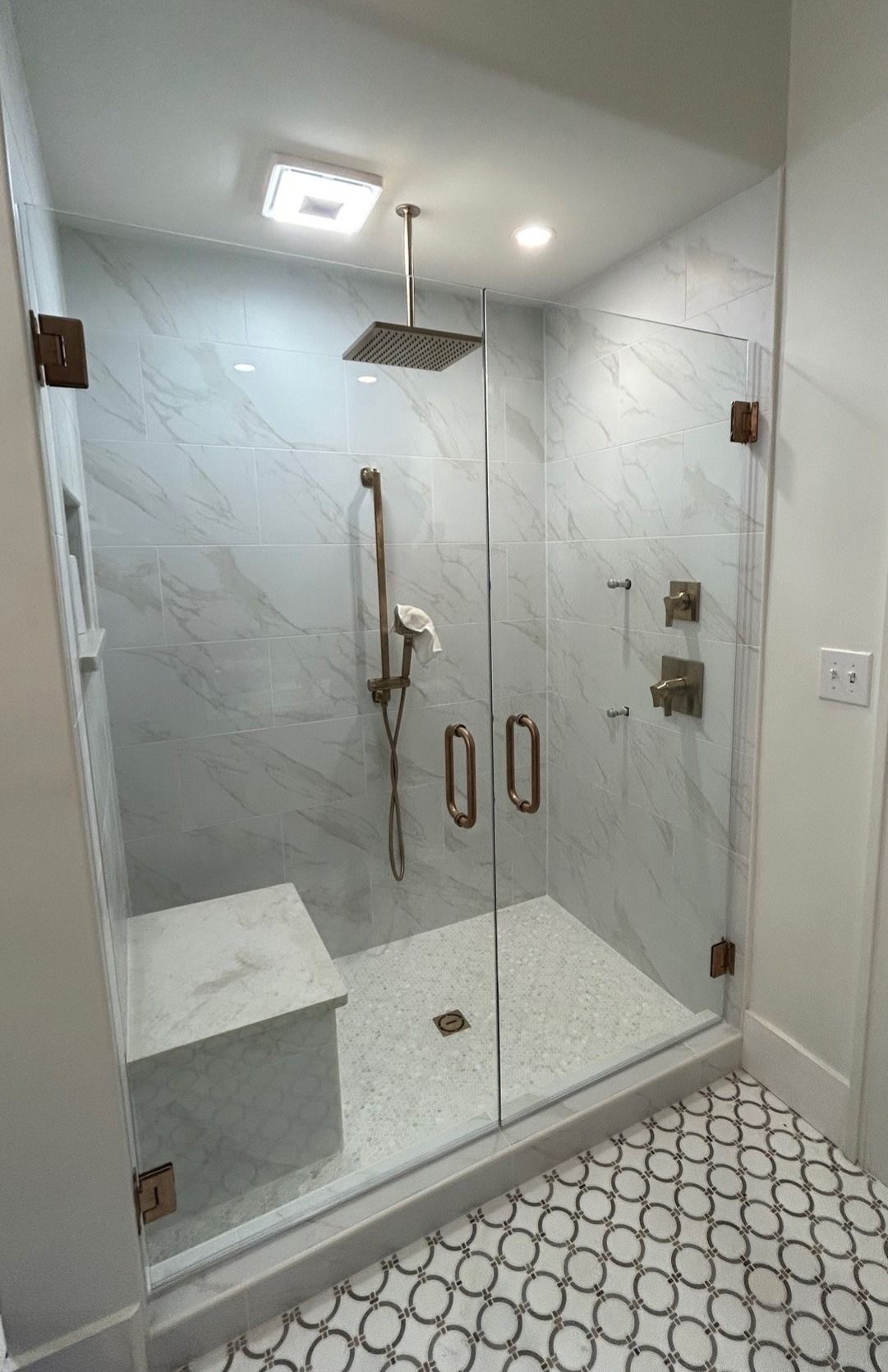 Frameless shower door 162