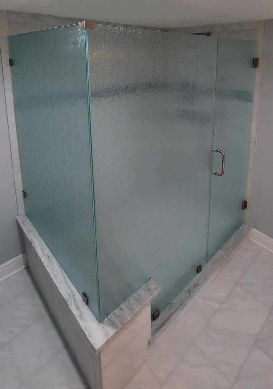 Frameless shower door 164