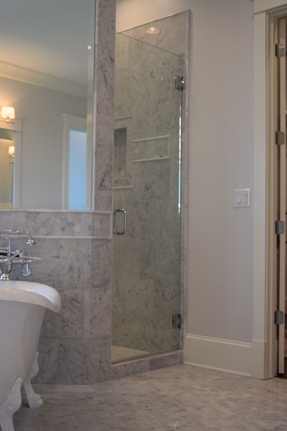 Frameless shower door 75