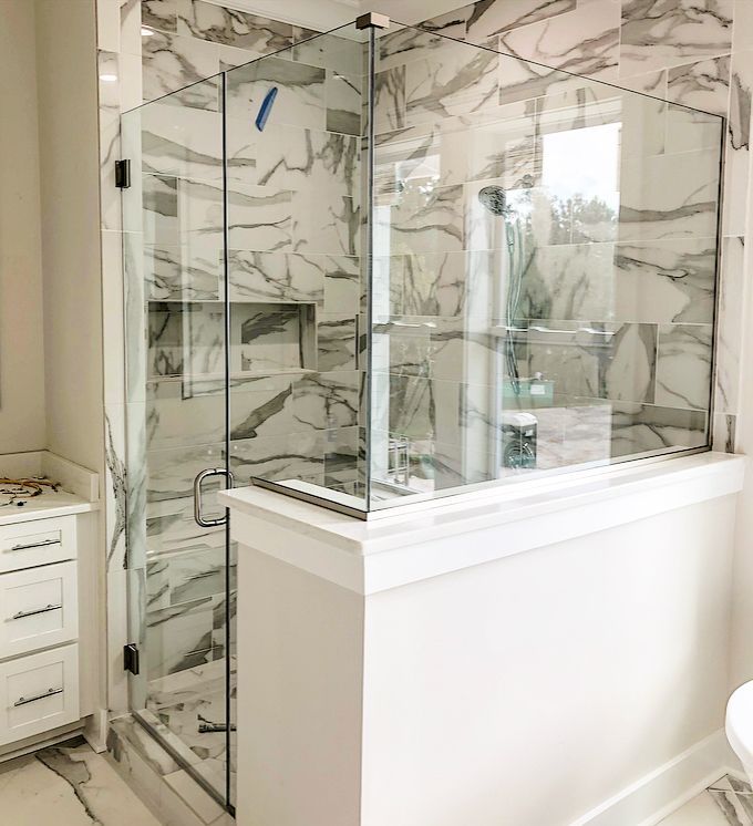 Frameless shower door 69