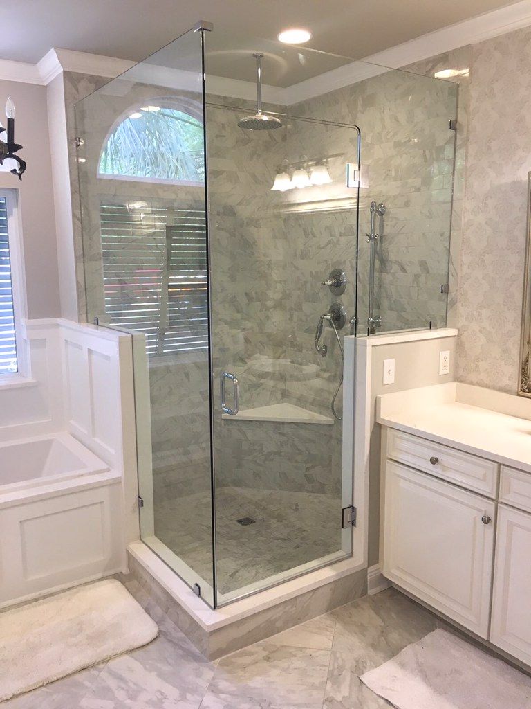 Frameless shower door 66