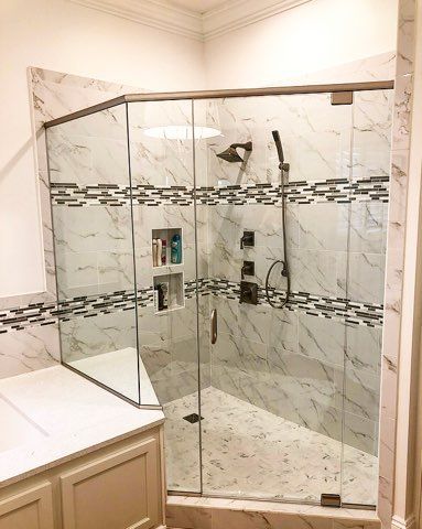 Frameless shower door 61