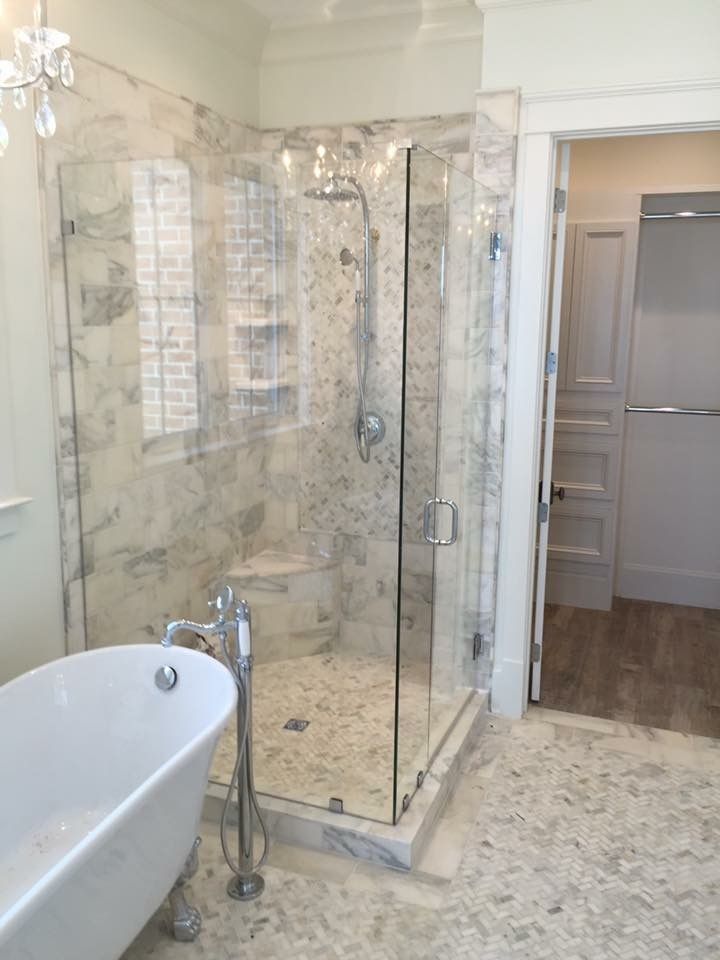Frameless shower door 55