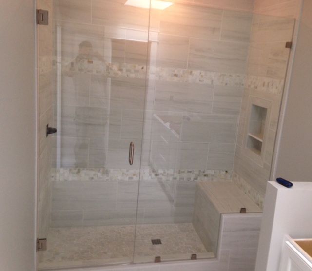 Frameless shower door 50