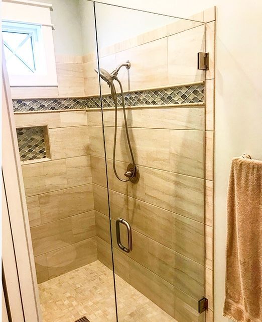 Frameless shower door 48