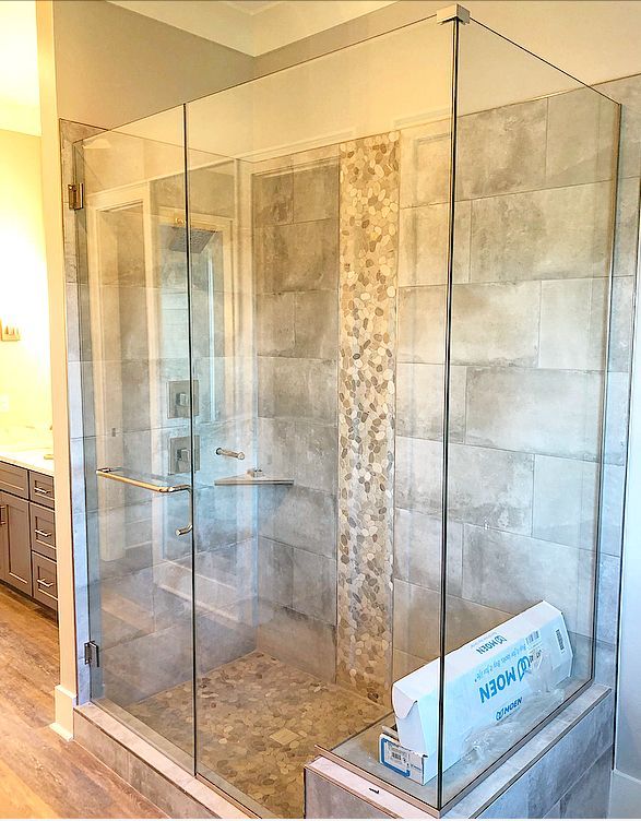 Frameless shower door 42