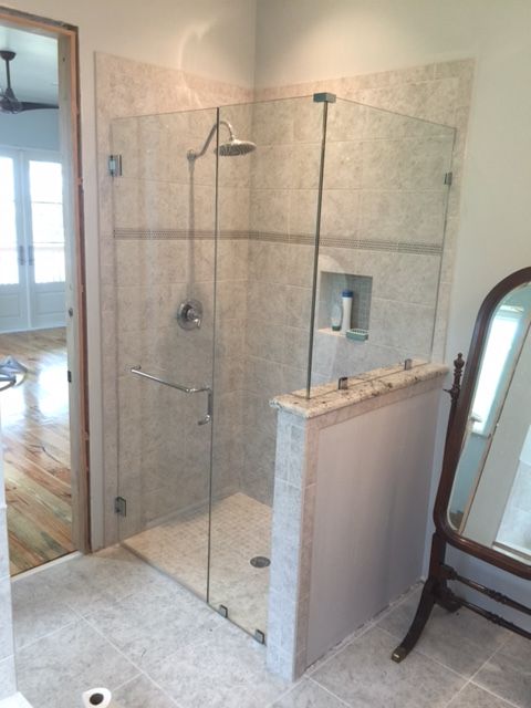 Frameless shower door 37