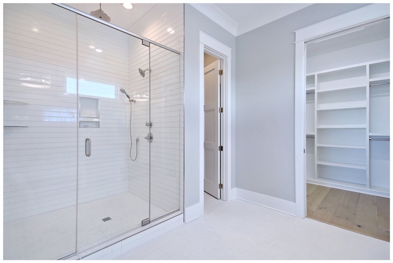 Frameless shower door 31