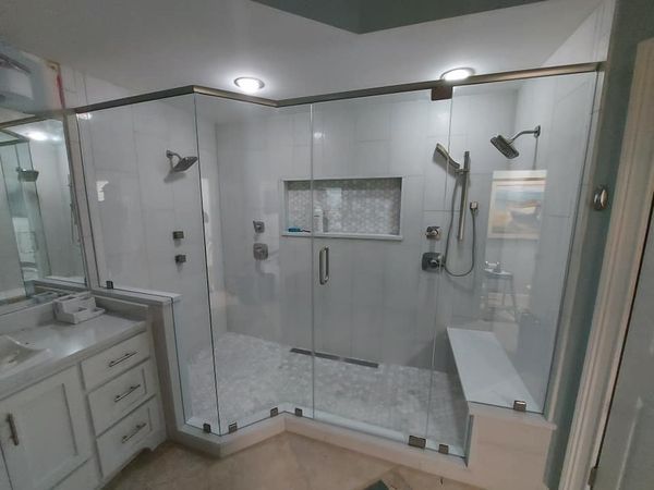 Frameless shower door 21