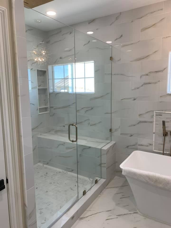 Frameless shower door 8