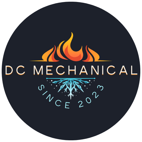 A logo for a company called dc mechanical