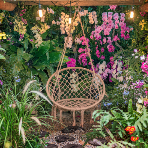 No garden is complete without a corner to sit and relax, especially in a space designed for low maintenance. 