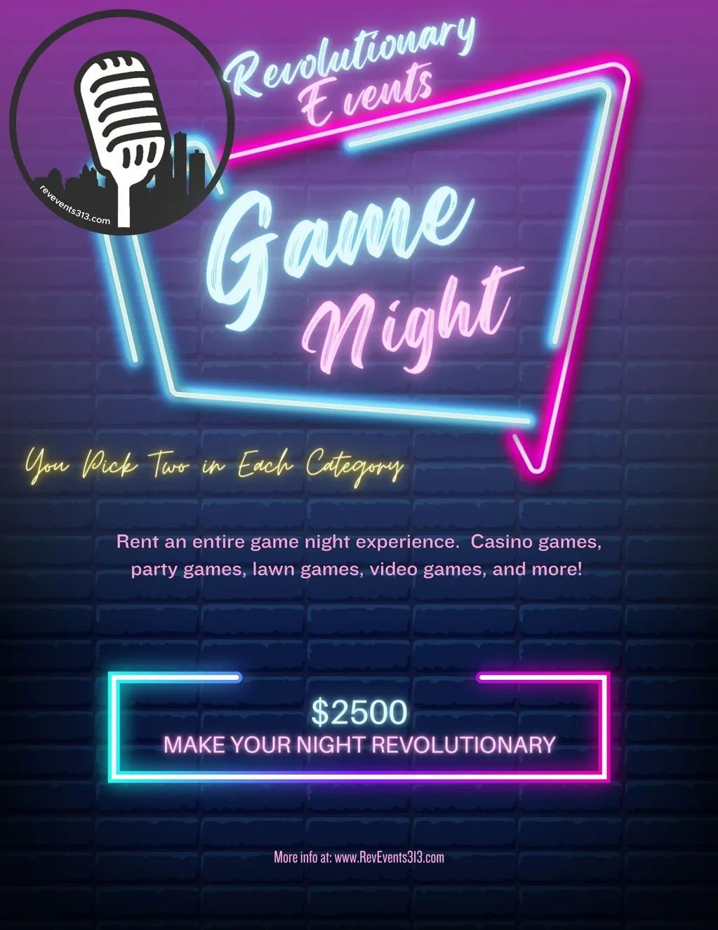 Game Night Package