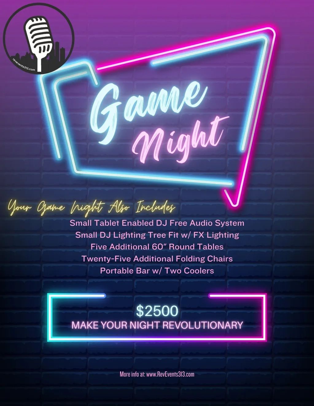 Game Night Full Package