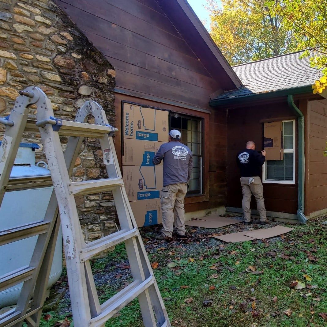 Cabin Restoration | Kernersville, NC | Keg’s Mobile Media Blasting