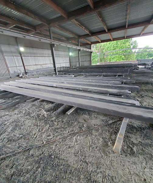 Metal I Beams Sandblasting | Kernersville, NC | Keg’s Mobile Media Blasting