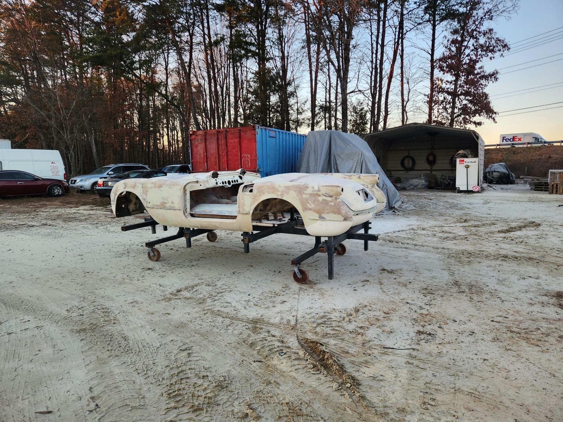 Camaro sandblasting | Kernersville, NC | Keg’s Mobile Media Blasting