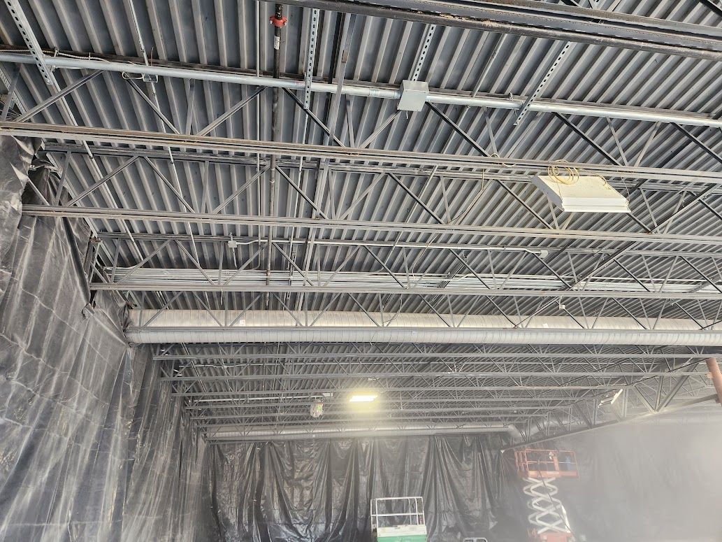 Metal Ceiling Decking | Kernersville, NC | Keg’s Mobile Media Blasting