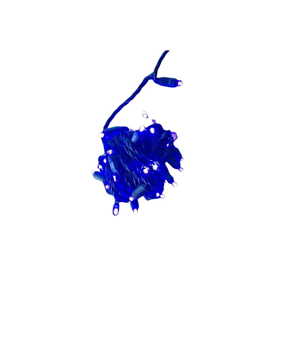 blue holiday lighting