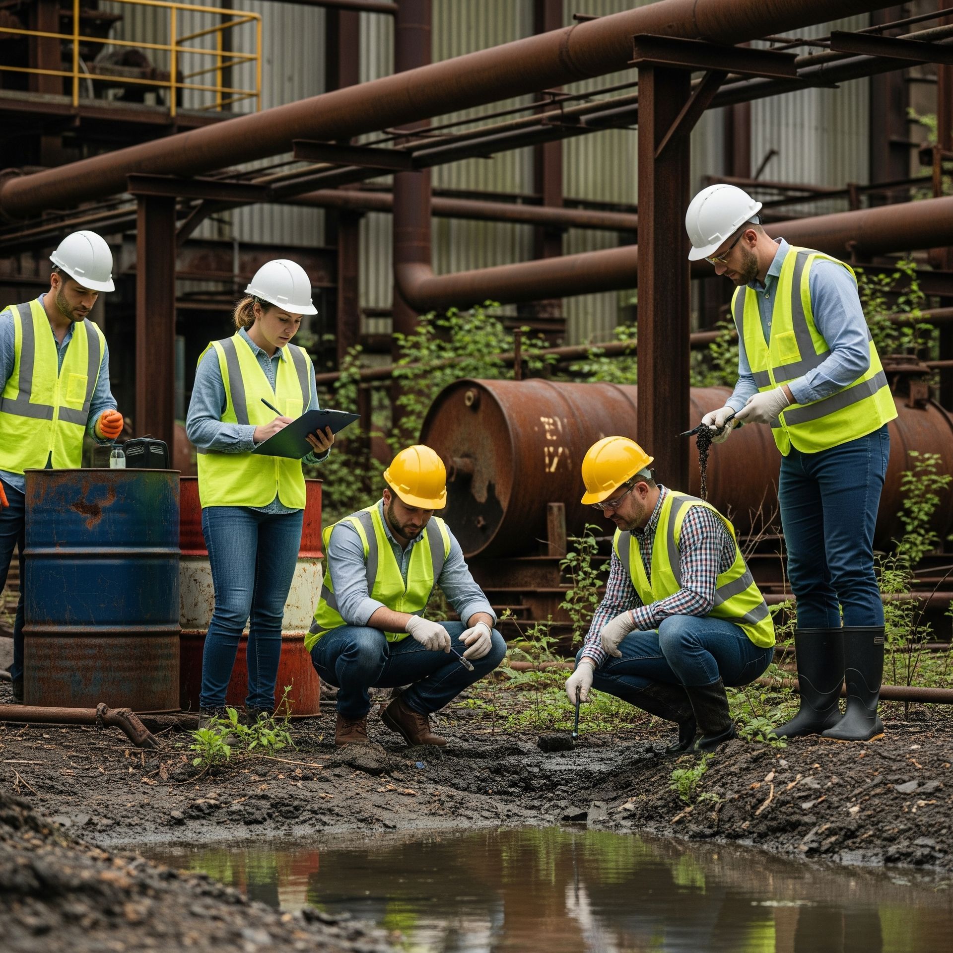 Phase 1 Environmental Site Assessment process overview on a site map
