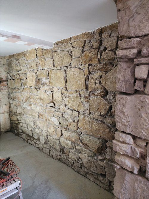 Heritage Wall Before Restoration — Derwent Park, TAS — Allen Built 