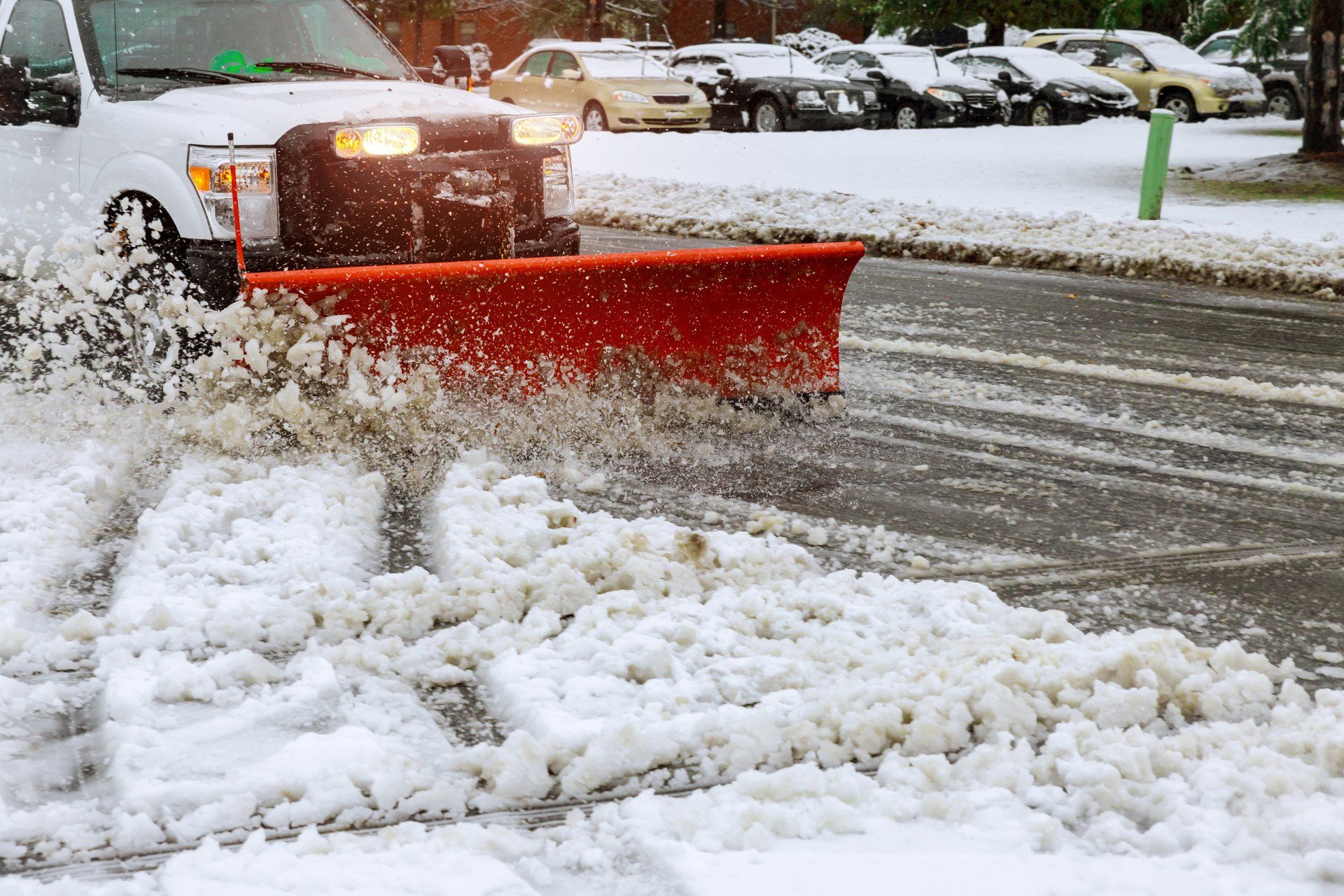 Commercial Snow plowing