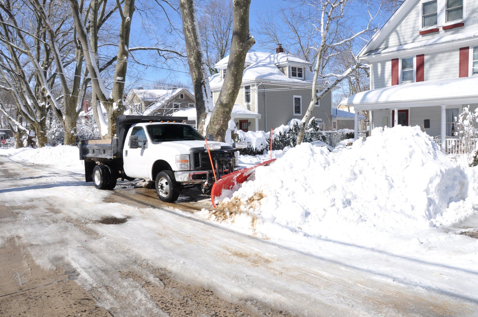 residential snow plowing