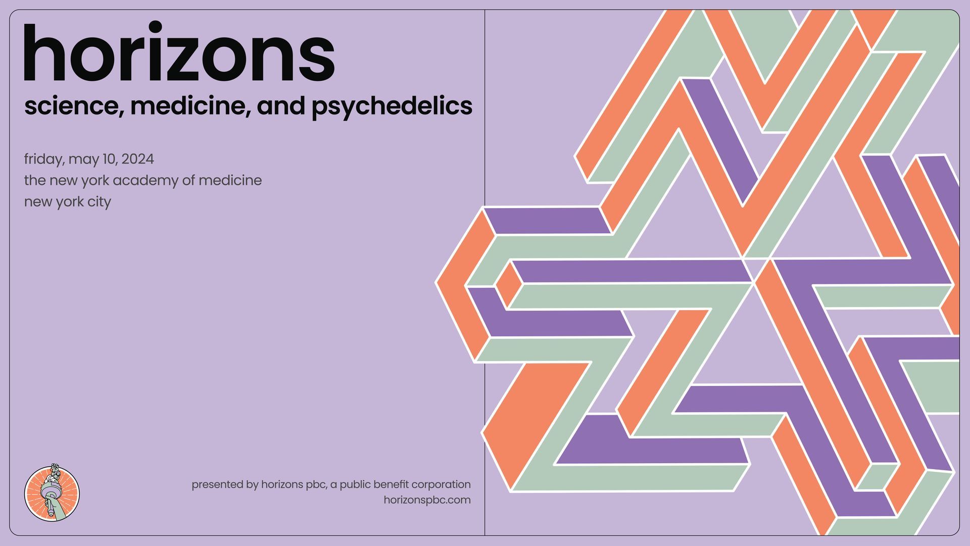 A poster for horizons science medicine and psychedelics