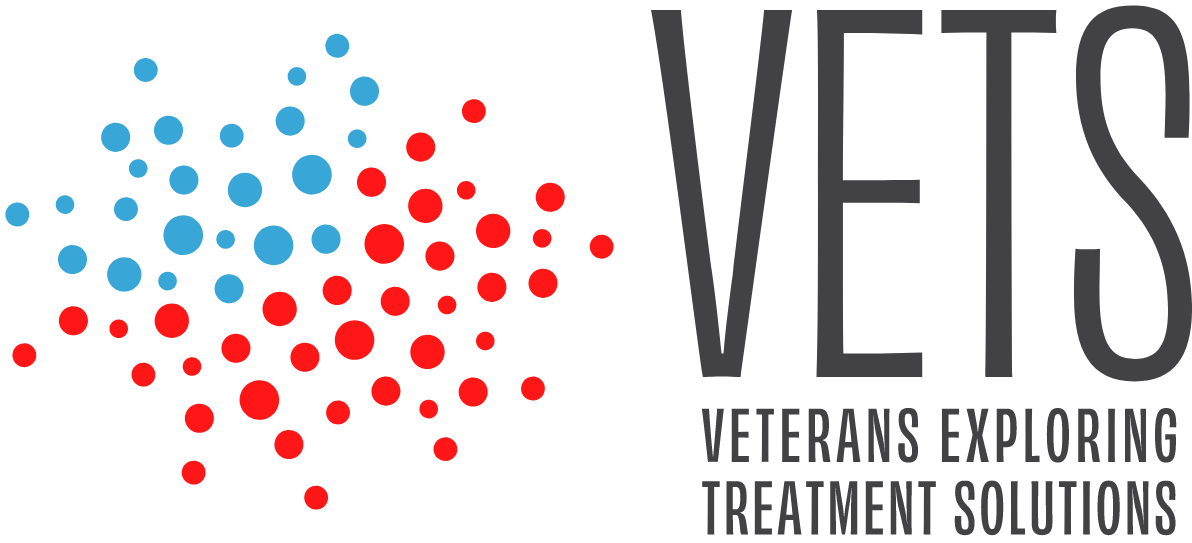 The vets logo is a veterans exploring treatment solutions logo.