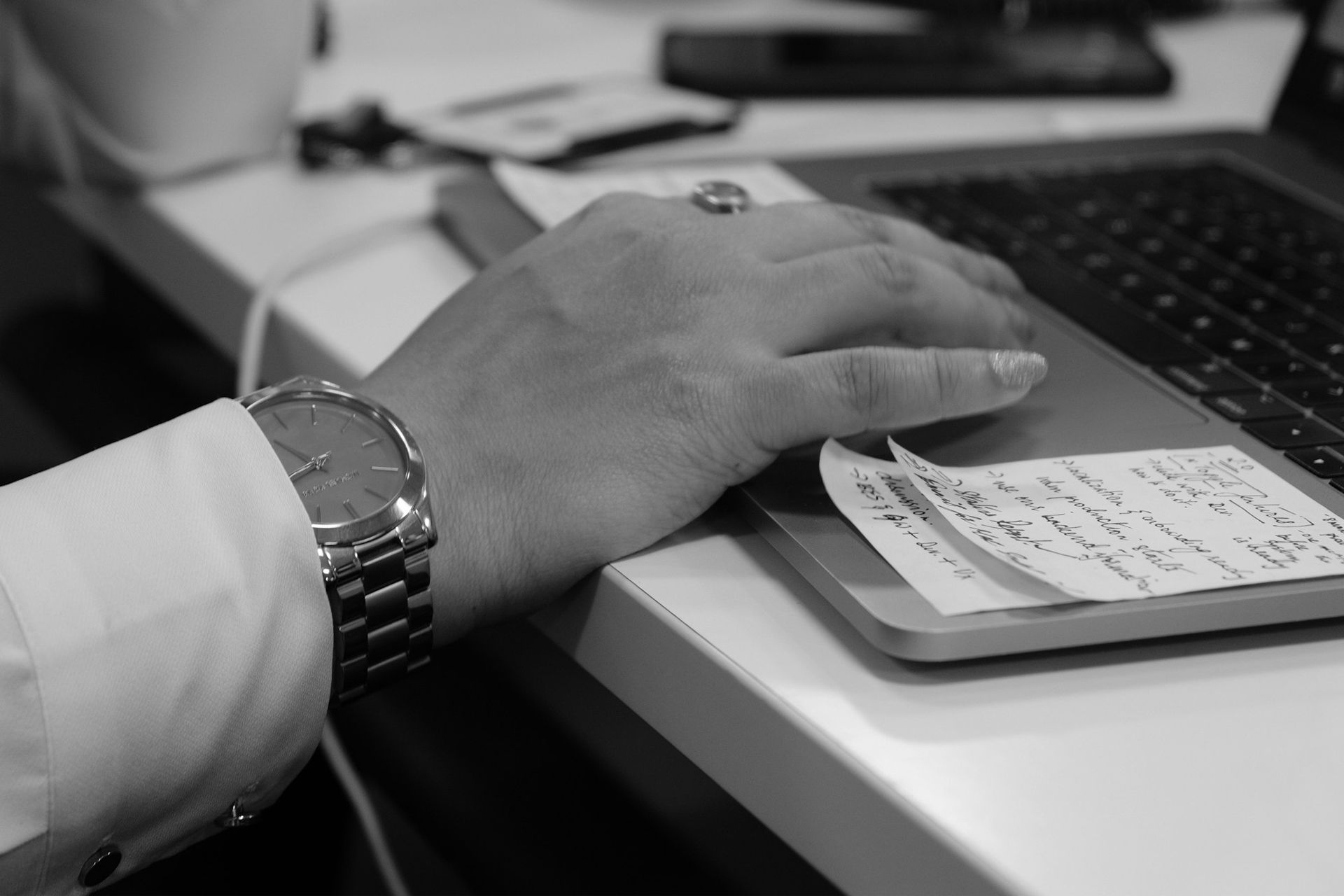 Accountant Working on a Laptop