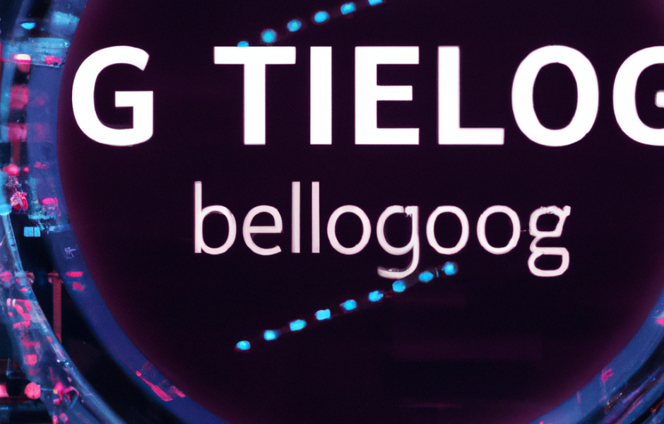 A purple sign that says g tielog bellogoog