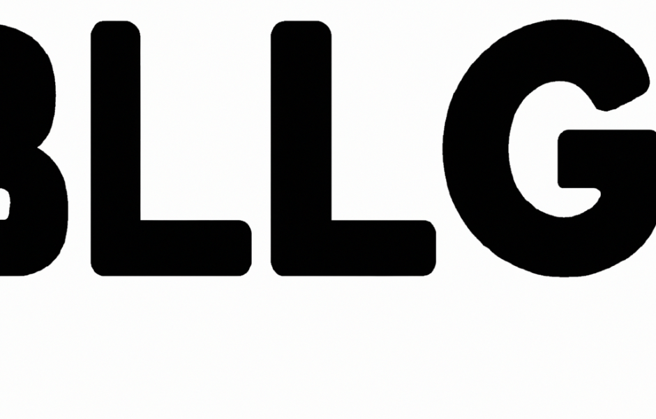 The word bllg is written in black on a white background.