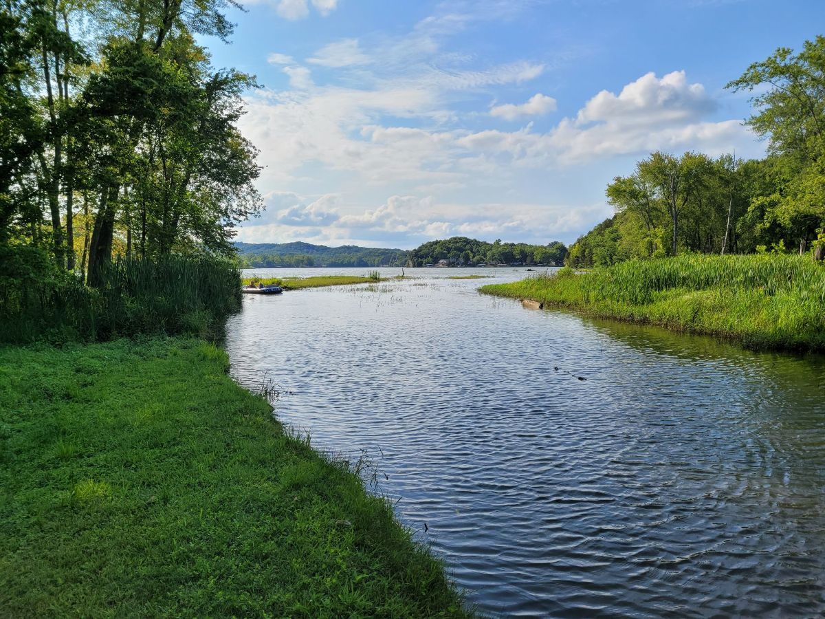 a creek from our backyard leading into Lake of the Ozarks