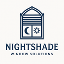 Logo for Nightshade Window Solutions: a window with a sun and moon, text below "NIGHTSHADE WINDOW SOLUTIONS."