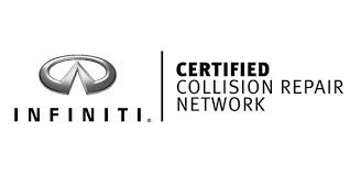 the infiniti logo is certified by the certified collision repair network .