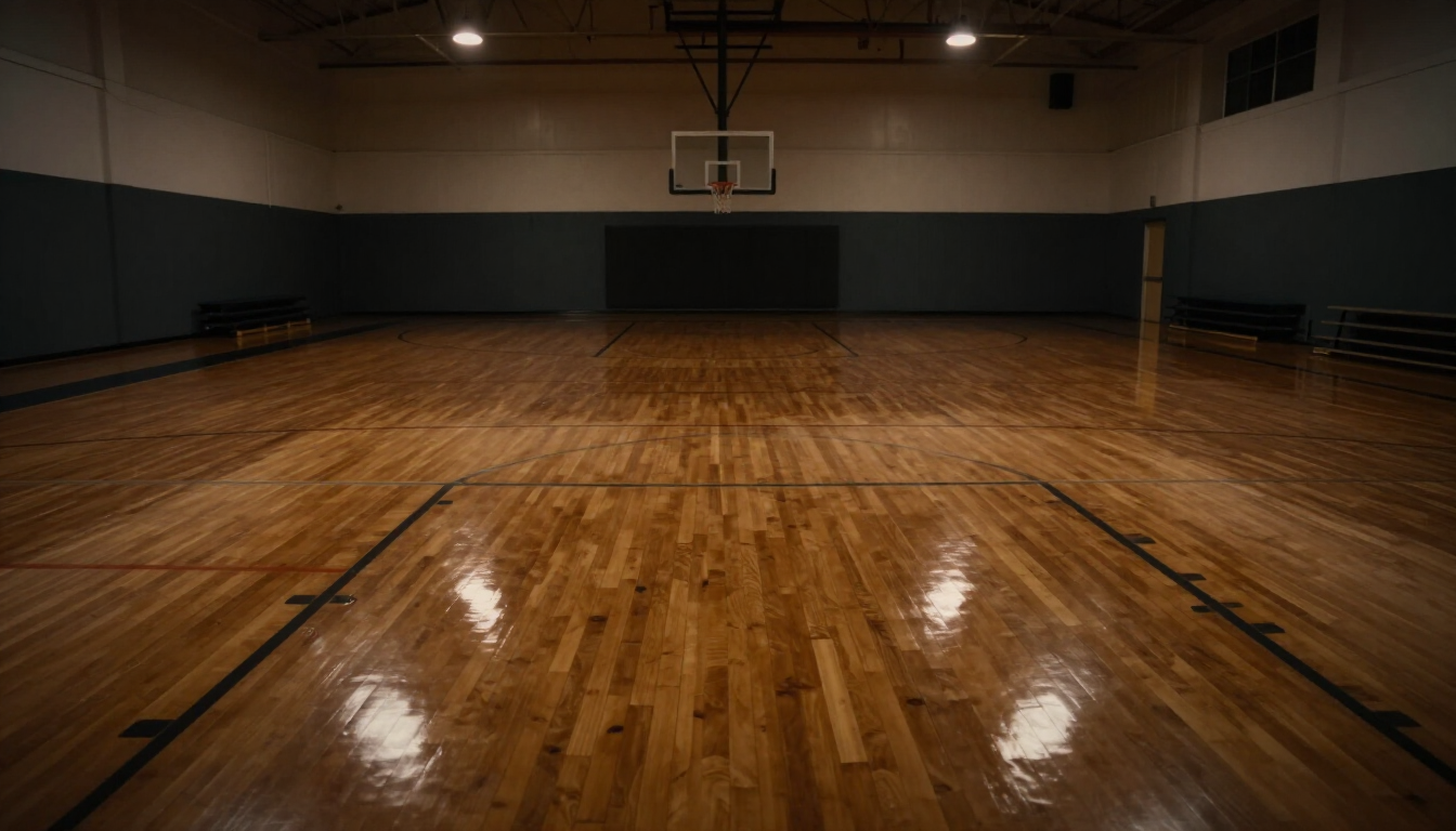 Empty School Gym