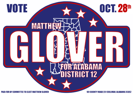 Political sign: 
