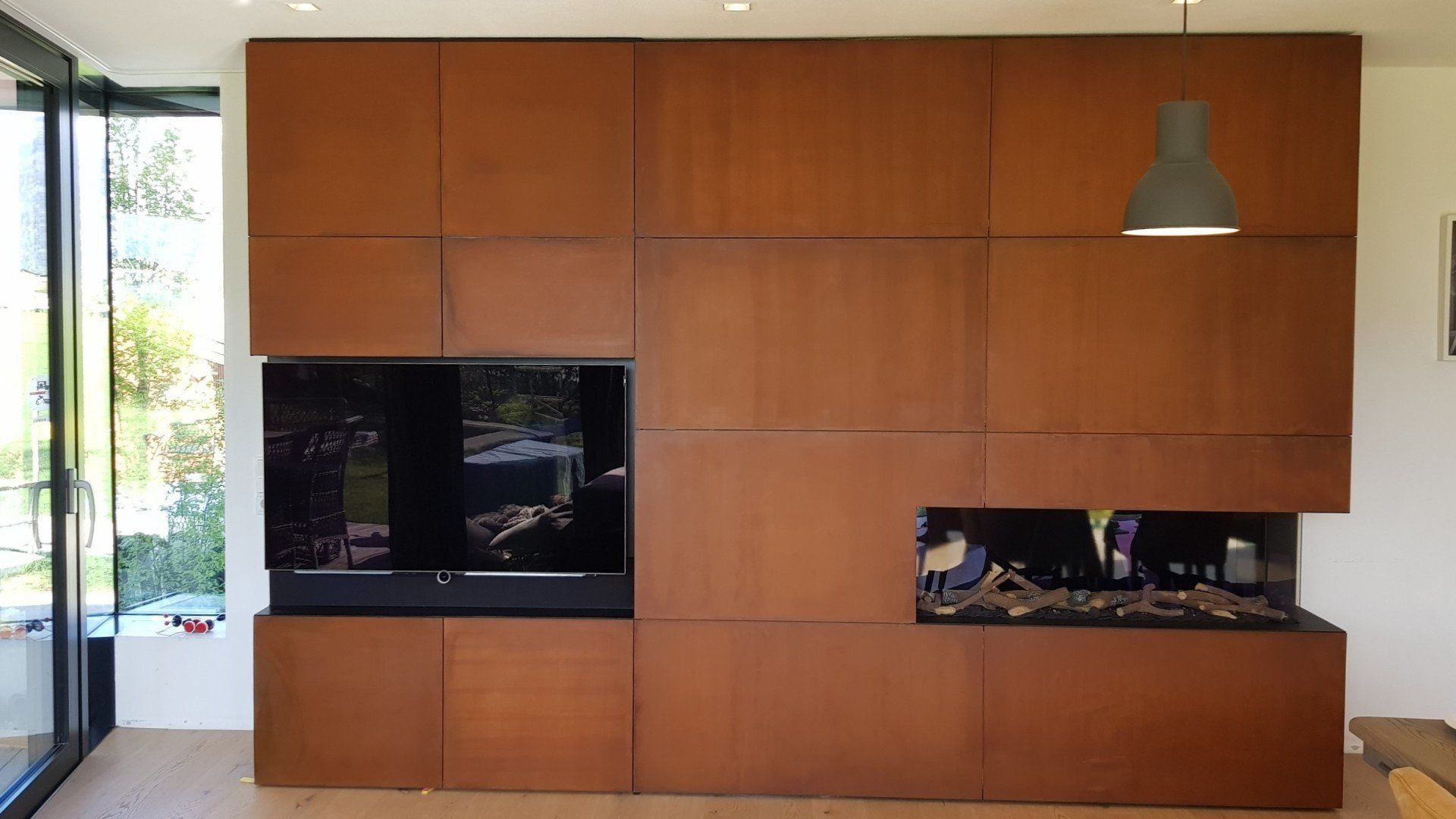 Ofenverkleidung Cortenstahl