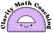 A purple, smiling protractor with pink cheeks, centered beneath the text "Academic Edge Learning" in a black arc.