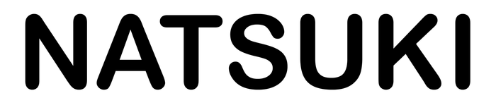 The word natsuki is written in black on a white background