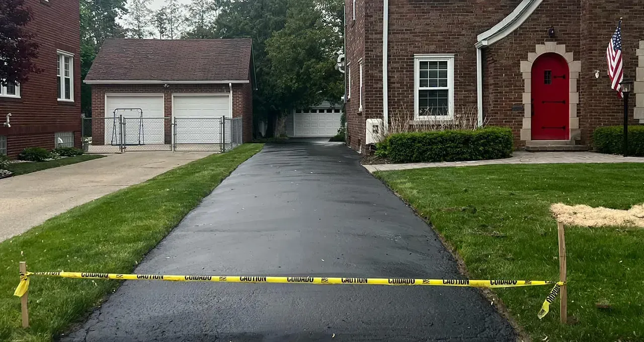 New Blacktop driveway