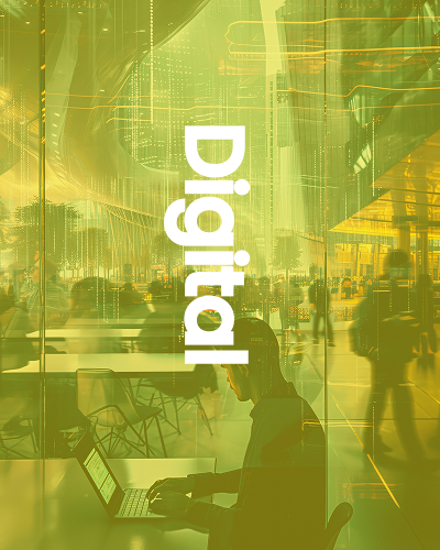 A person using a laptop with 