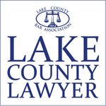 A logo for the lake county bar association