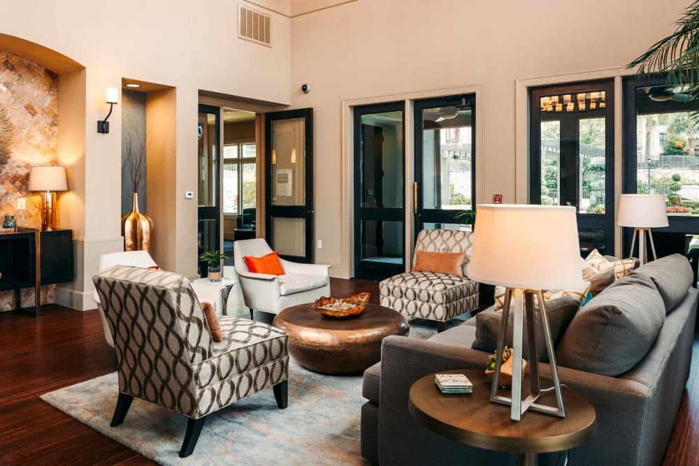 Seating area at Marquis Cross Mountain in San Antonio, TX.