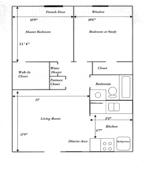 A black and white floor plan of a house