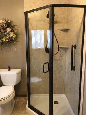 Acrylic Shower — Laotto, IN — BathMan Bath Remodeling