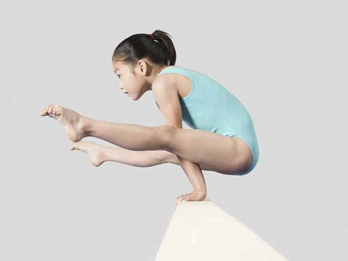 Gymnastics — Girl on A Balance Beam in Hummelstown, PA