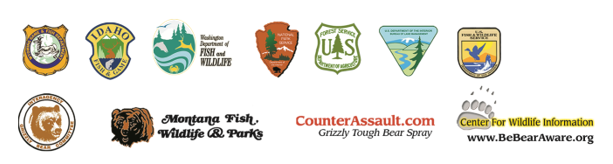 Logos of various government and wildlife organizations, plus a website.