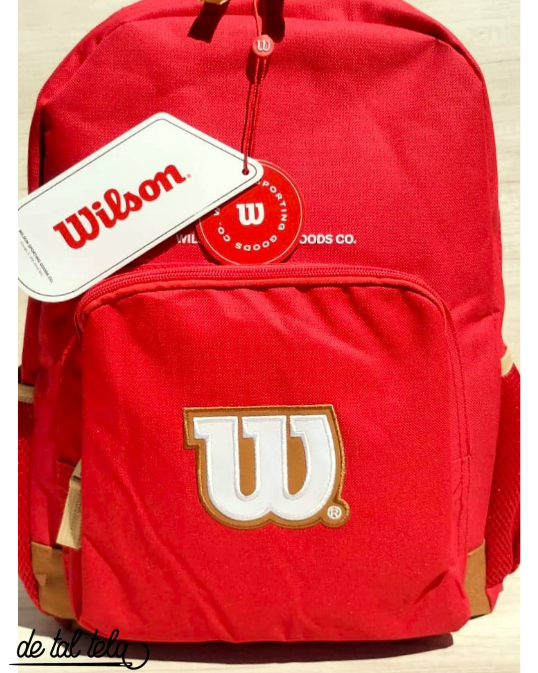 MOCHILAS  WILSON, TIPO ESCOLAR O DEPORTIVO Rojo